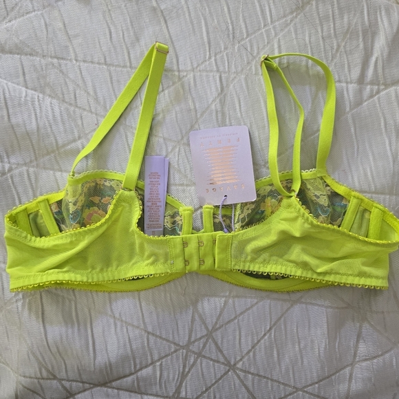 Savage X Fenty Neon Floral Lace Bra 38B NWT - Picture 4 of 8